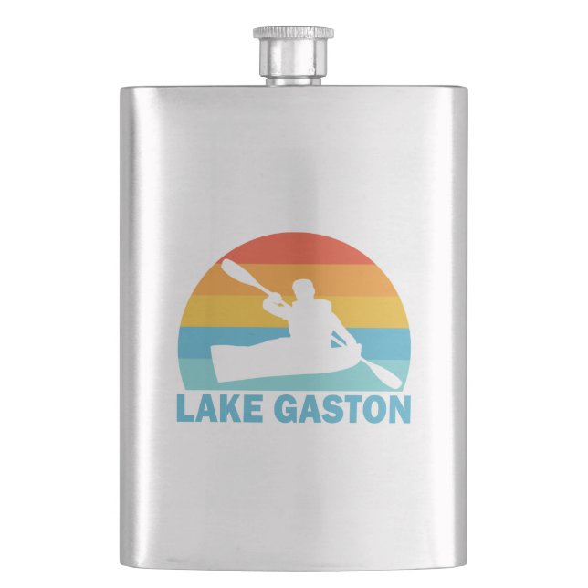 Lake Gaston North Carolina Virginia Kayak Flask (Front)