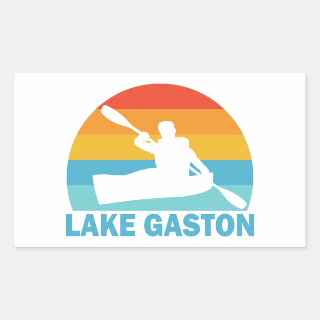 Lake Gaston North Carolina Virginia Kayak Rectangular Sticker (Front)