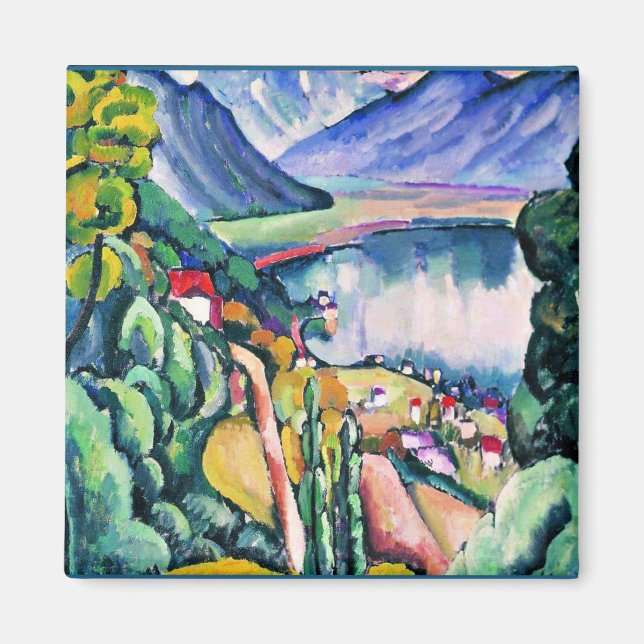 Lake Geneva by artist Ilya Mashkov Magnet (Front)