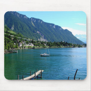 Lake Geneva in summer Mouse Pad