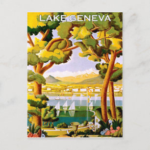 Lake Geneva Postcard