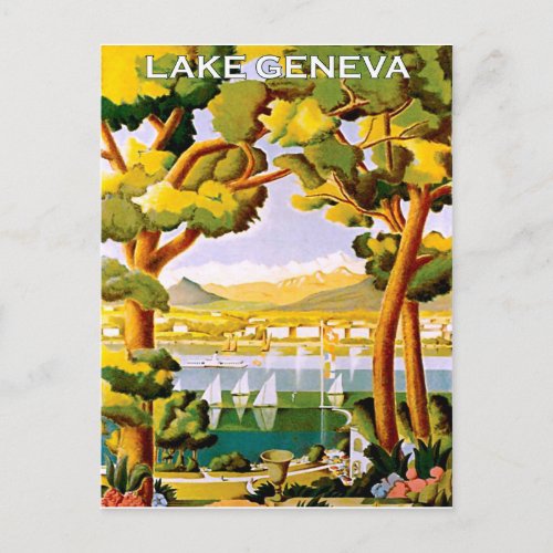 Lake Geneva Postcard
