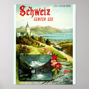 Lake Geneva Switzerland Poster