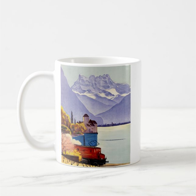 Lake Geneva Travel Coffee Mug (Left)