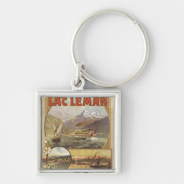 Lake Geneva Travel Keychain (Front)