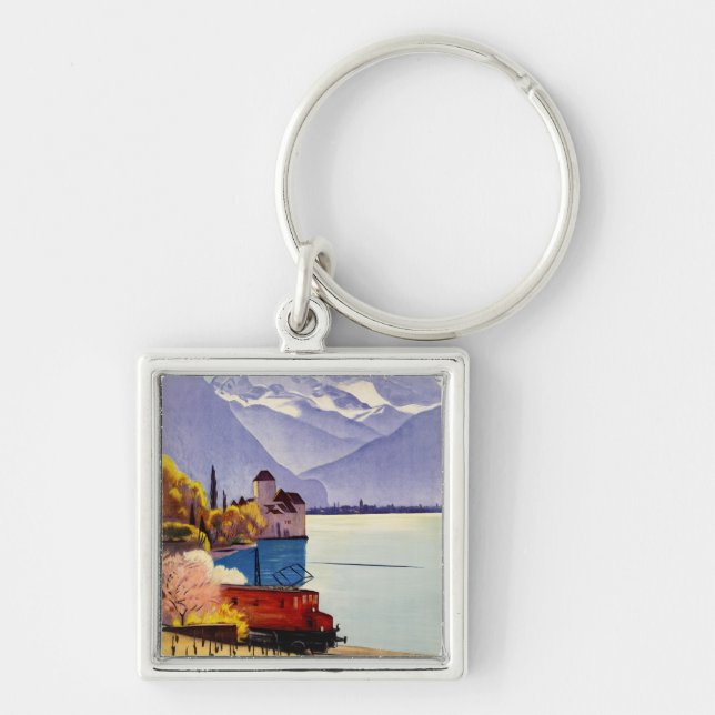 Lake Geneva Travel Keychain (Front)