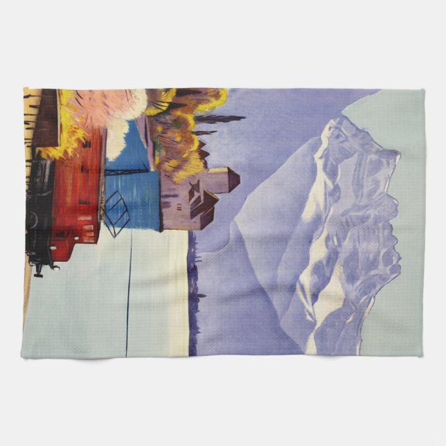 Lake Geneva Travel Kitchen Towel (Horizontal)
