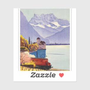 Lake Geneva Travel Sticker