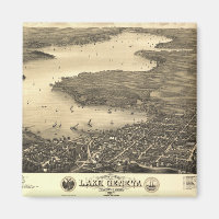Lake Geneva Vintage Map