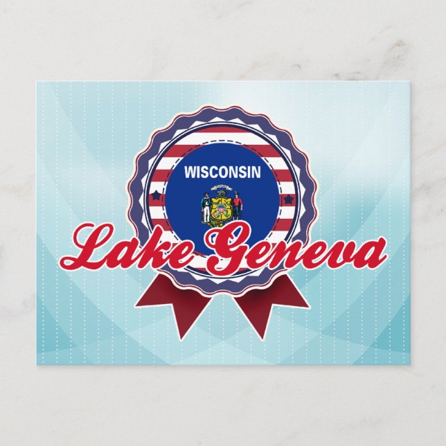 Lake Geneva, WI Postcard (Front)