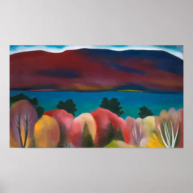 Lake George, Autumn | Georgia O'Keeffe | Poster | Zazzle