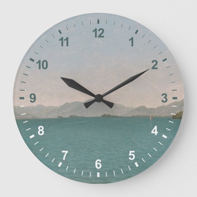 Lake George, Free Study Large Clock (Front)