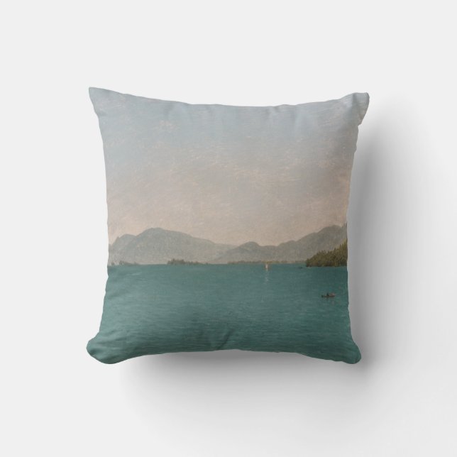 Lake George, Free Study Throw Pillow (Front)