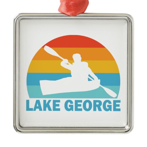 Lake George New York Kayak Metal Ornament