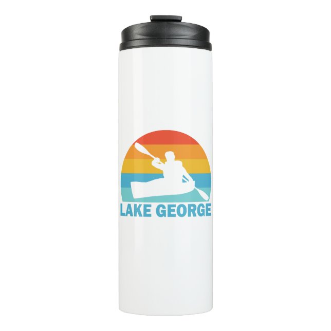 Lake George New York Kayak Thermal Tumbler (Front)