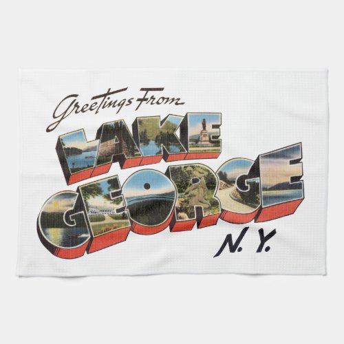 Lake George New York Kitchen Towel