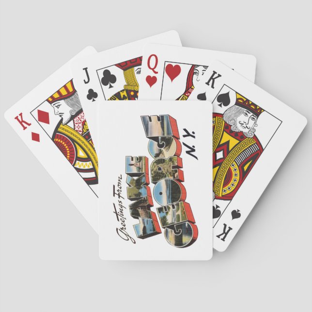 Lake George New York Poker Cards (Back)