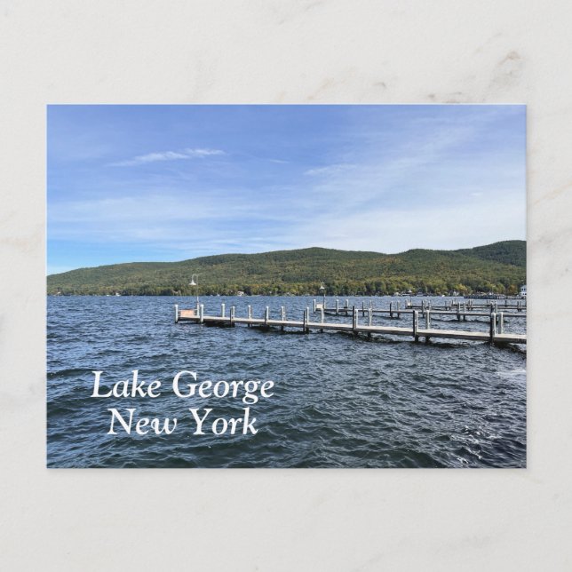 Lake George New York Postcard (Front)