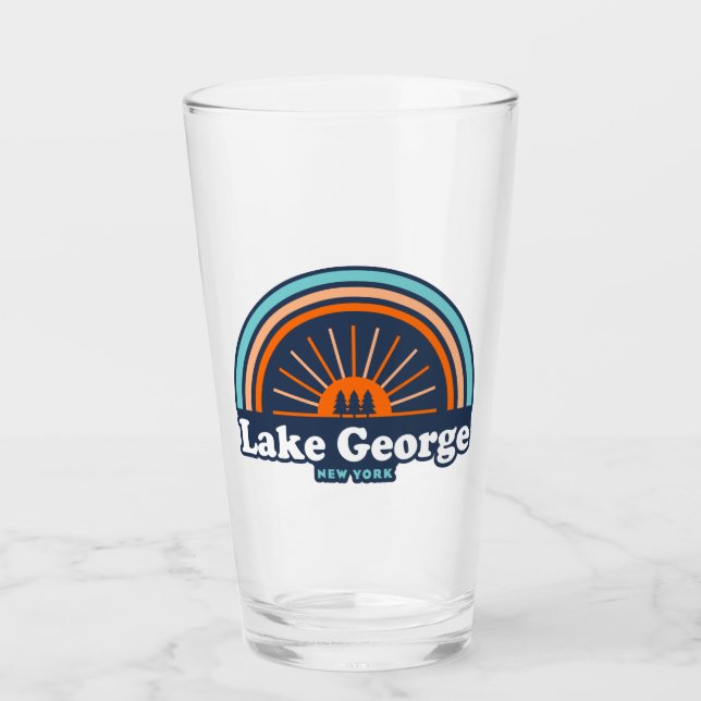 Lake George, New York Rainbow Glass (Front)