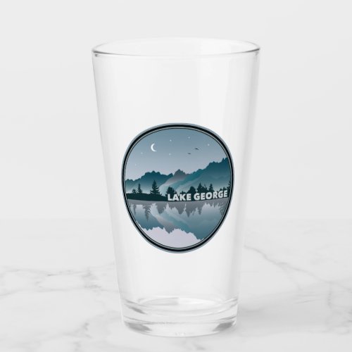 Lake George New York Reflection Glass