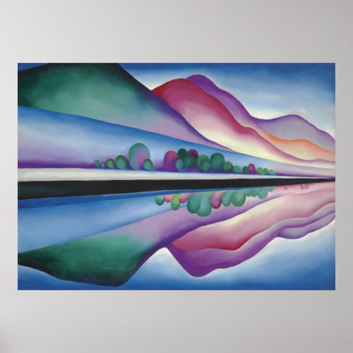 Lake George Reflection by Georgia OKeeffe Poster