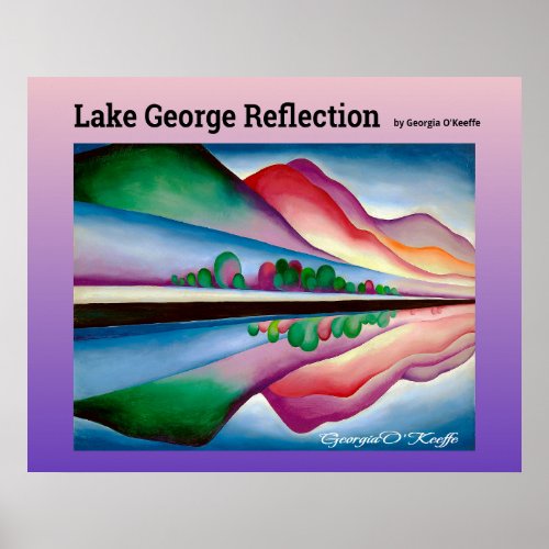 Lake George Reflection Poster