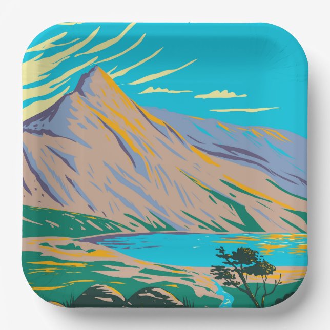  Lake Glaslyn Paper Plates (Front)