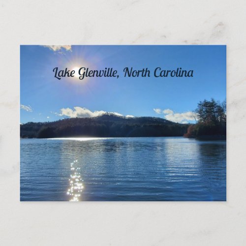 Lake Glenville North Carolina Clear Mountain Lake Postcard