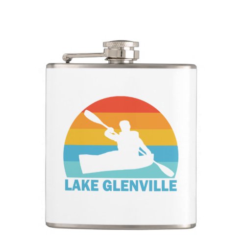 Lake Glenville North Carolina Kayak Flask