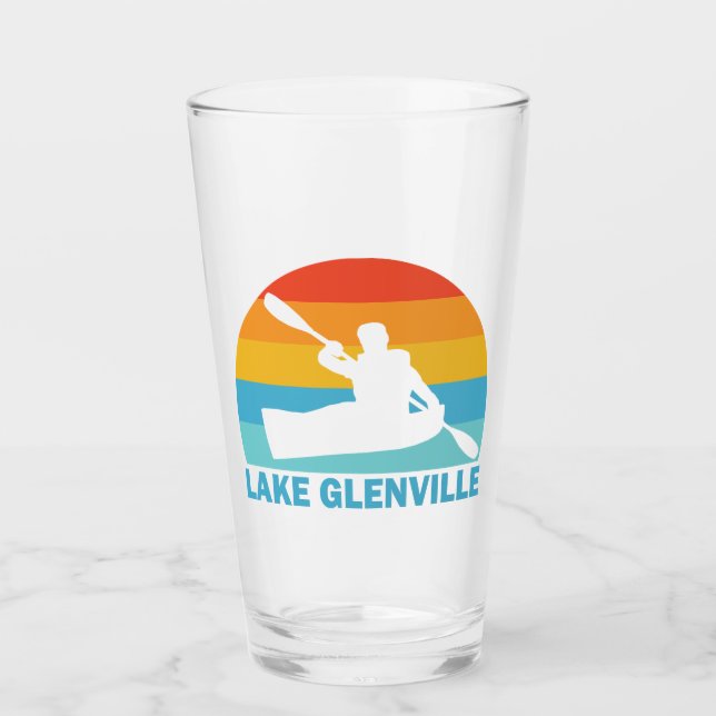 Lake Glenville North Carolina Kayak Glass (Front)
