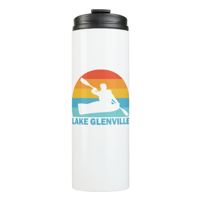 Lake Glenville North Carolina Kayak Thermal Tumbler (Front)