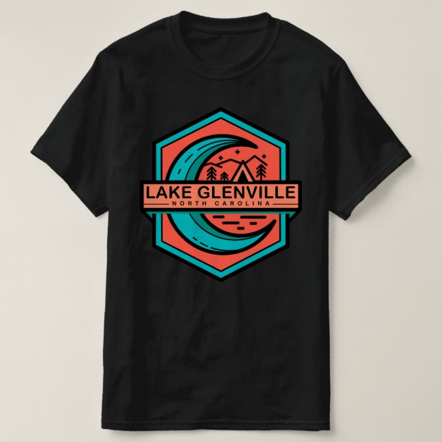 lake glenville north carolina moon shine T-Shirt (Design Front)