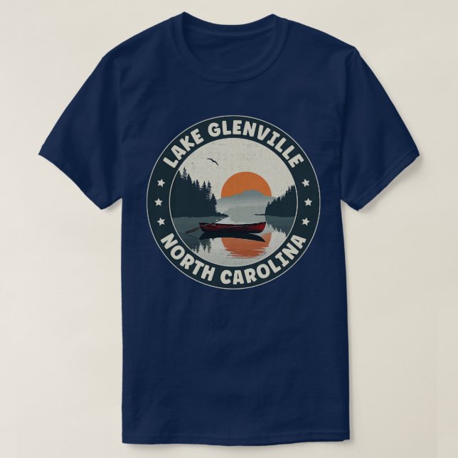 Lake Glenville North olina Sunset T-Shirt (Design Front)