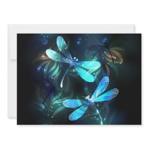 Lake Glowing Dragonflies