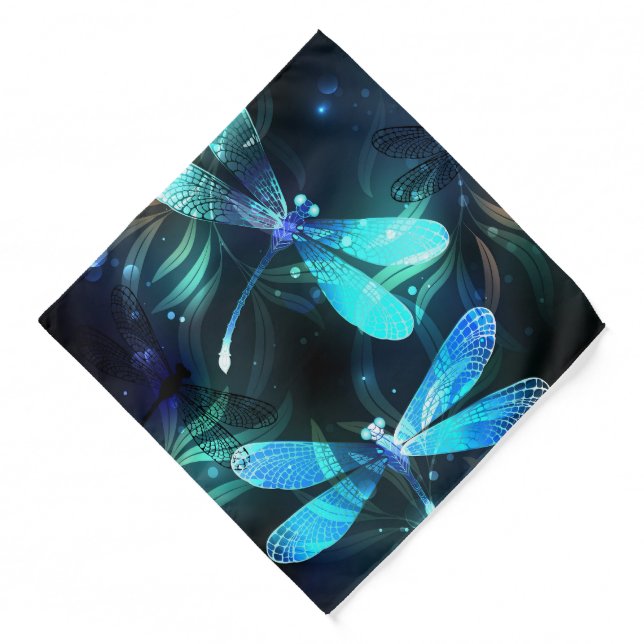 Lake Glowing Dragonflies Bandana (Front)