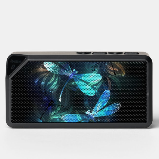 Lake Glowing Dragonflies Bluetooth Speaker (Front)