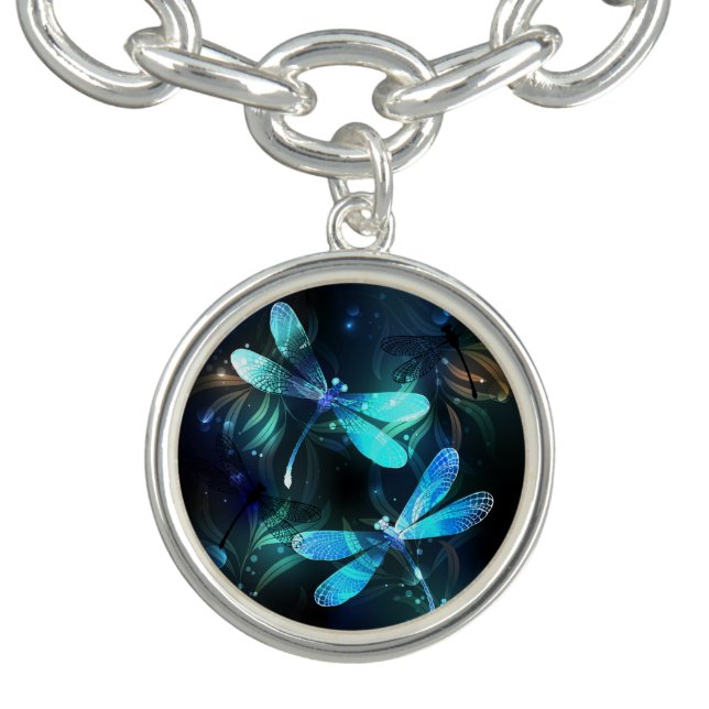 Lake Glowing Dragonflies Bracelet (Design)