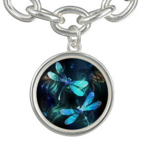 Lake Glowing Dragonflies Bracelet