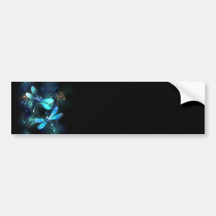 Lake Glowing Dragonflies Bumper Sticker