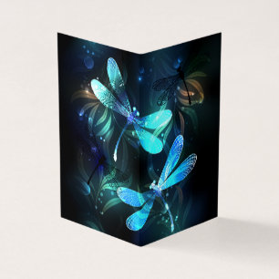 Lake Glowing Dragonflies Business Card