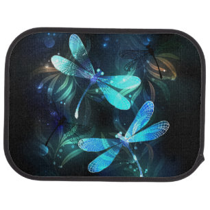 Lake Glowing Dragonflies Car Floor Mat