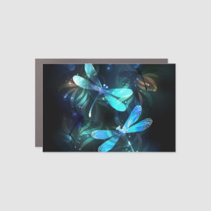 Lake Glowing Dragonflies Car Magnet