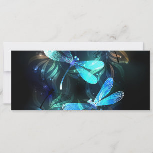 Lake Glowing Dragonflies Card