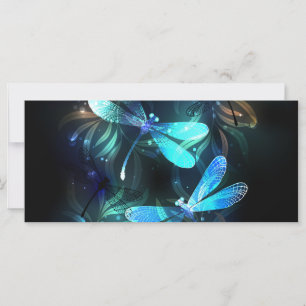 Lake Glowing Dragonflies Card