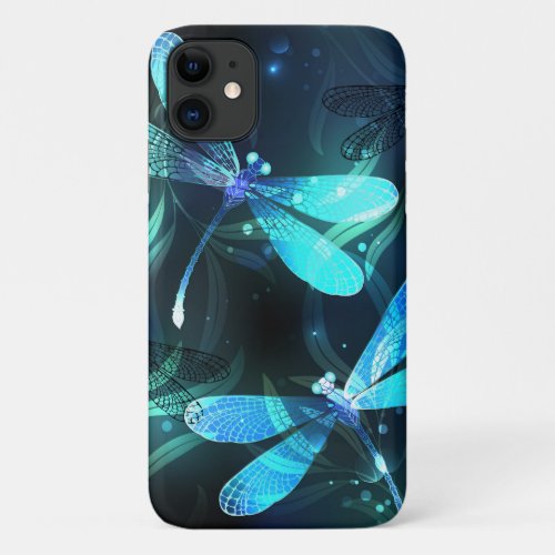 Lake Glowing Dragonflies iPhone 11 Case