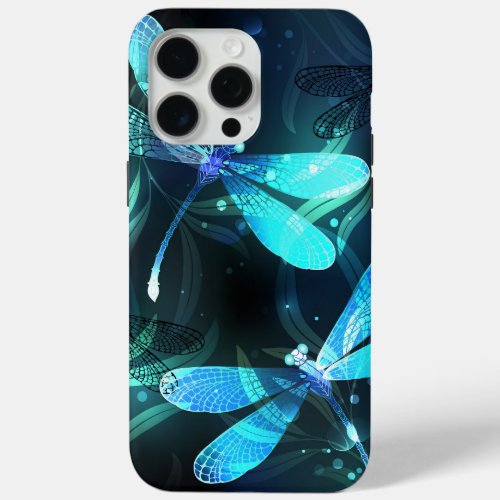 Lake Glowing Dragonflies iPhone 15 Pro Max Case