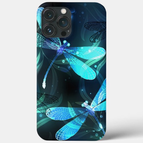 Lake Glowing Dragonflies iPhone 13 Pro Max Case