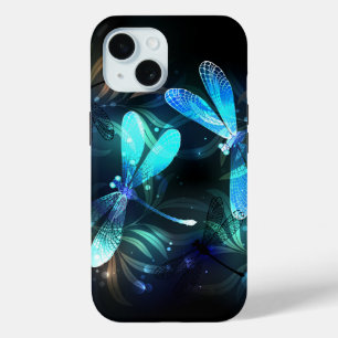 Lake Glowing Dragonflies iPhone 15 Case