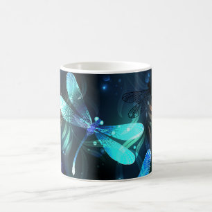 Lake Glowing Dragonflies Coffee Mug