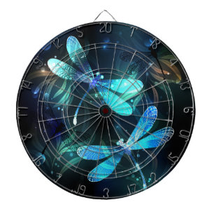 Lake Glowing Dragonflies Dart Board